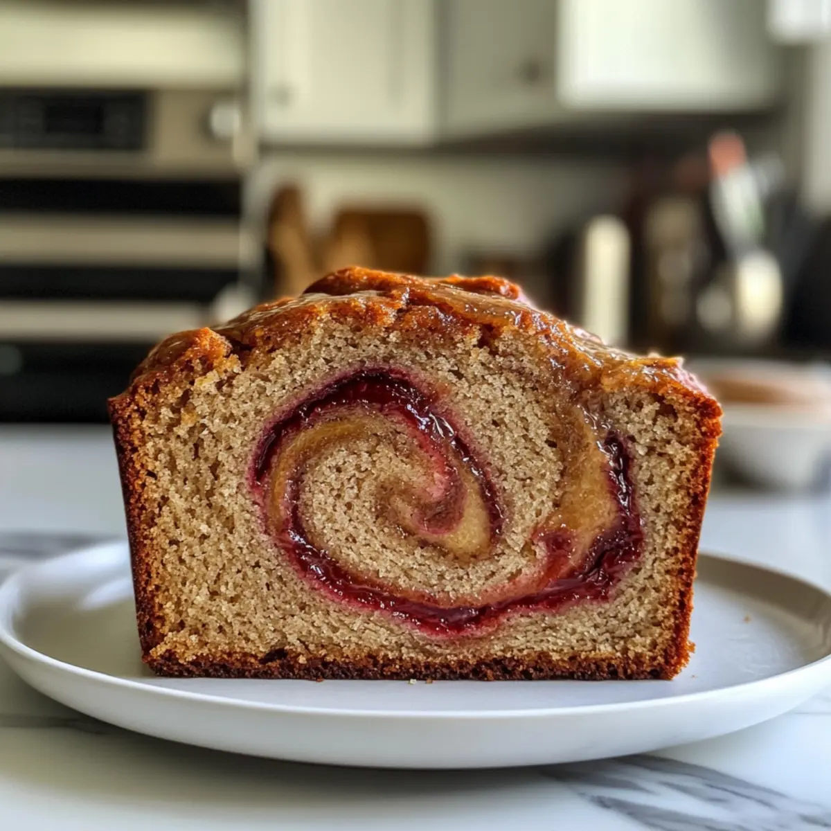 Strawberry Swirl Banana Bread