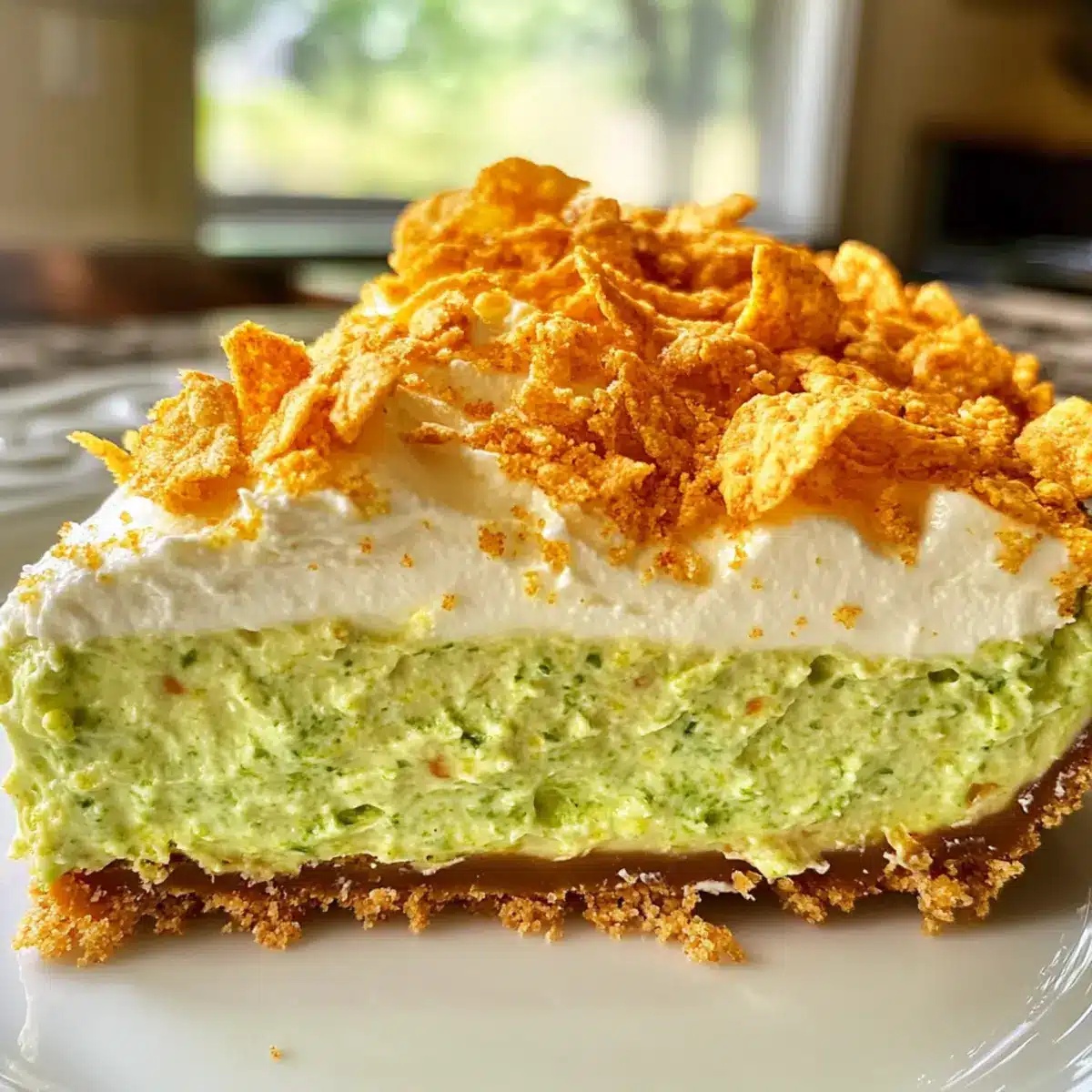 Mountain Dew Cheesecake with Dorito Crust