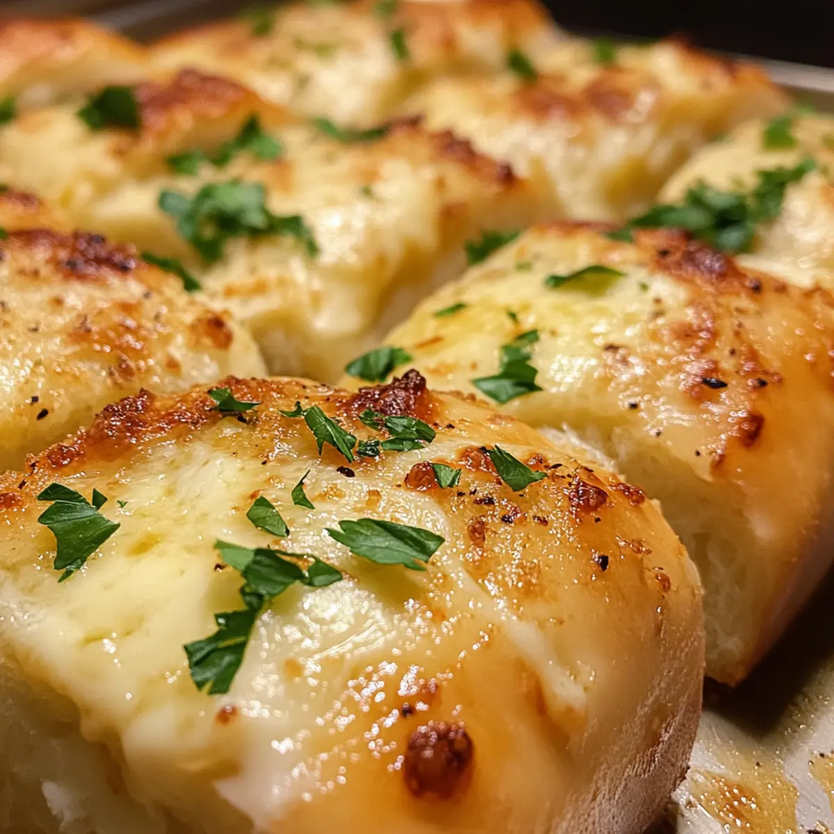 Homemade Hawaiian Roll Garlic Bread