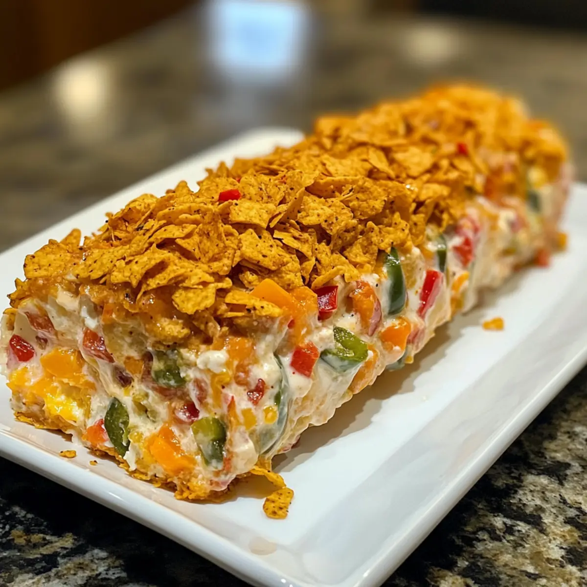 Cowboy Caviar Jalapeno Popper Cheese Log