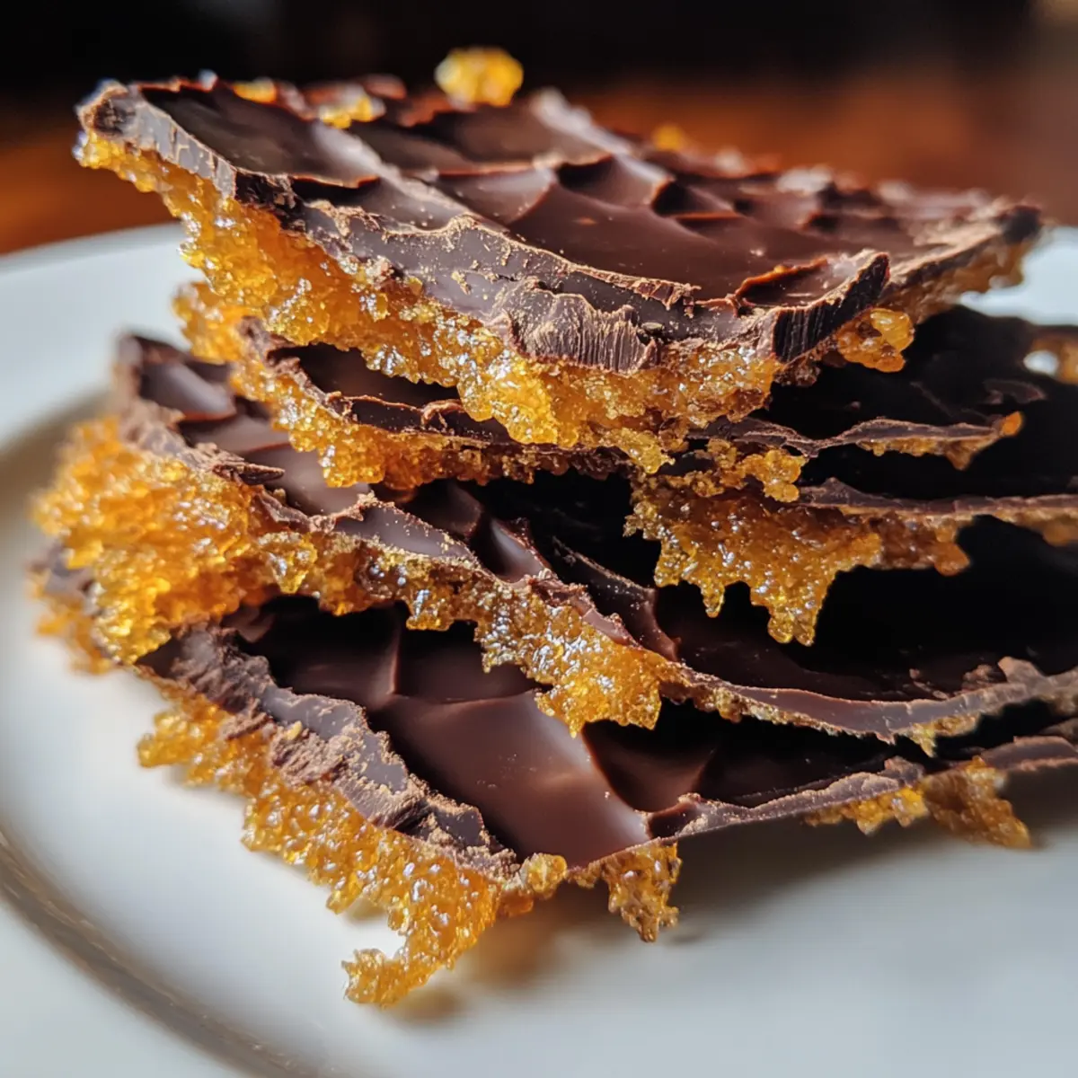Crispy Homemade Honeycomb Toffee Sponge Candy for Sweet Nostalgia