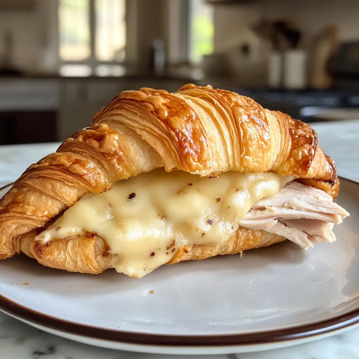 Turkey and Havarti Croissant Sandwich: A Creamy Breakfast Delight