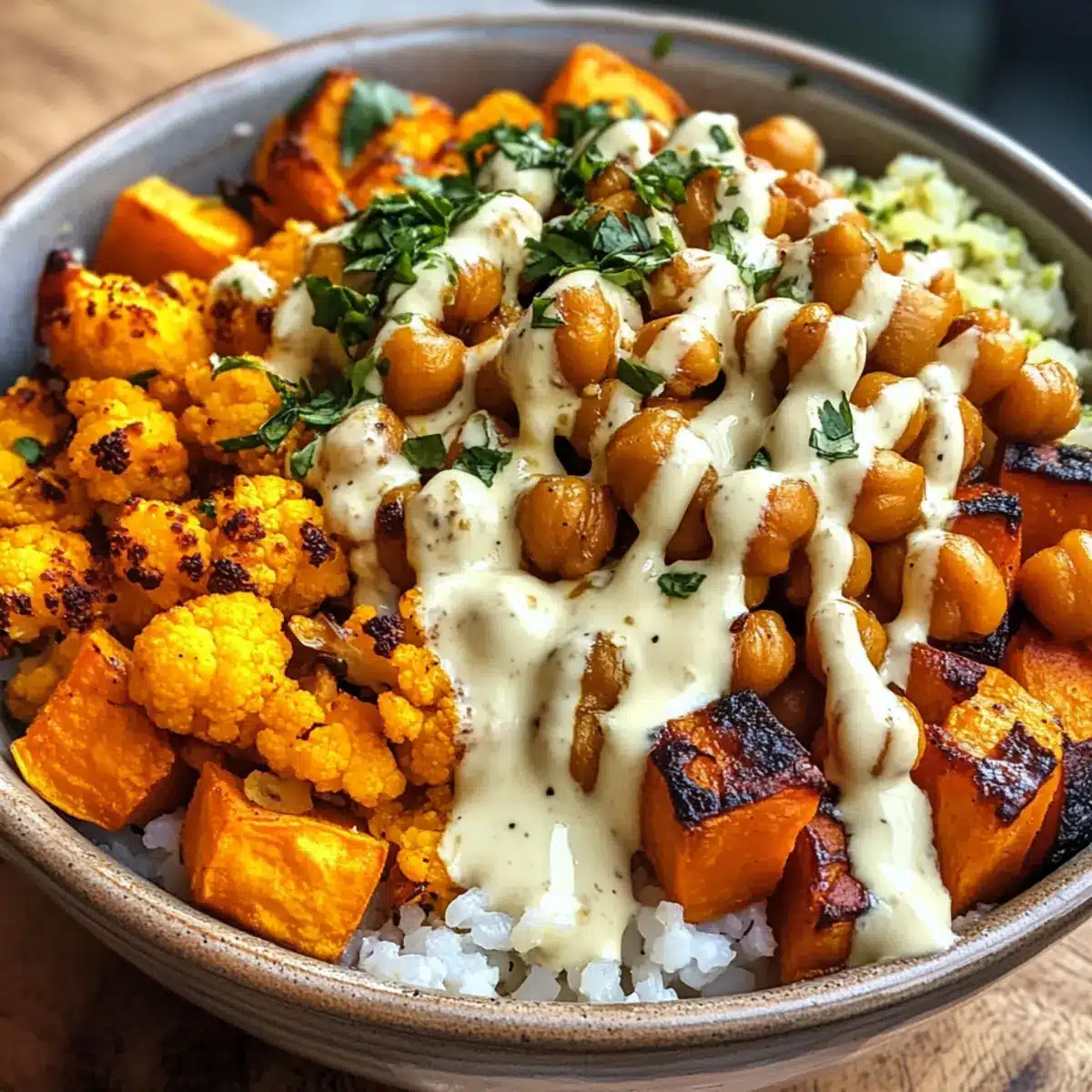 Vegan Rice Bowls with Sunshine Sauce