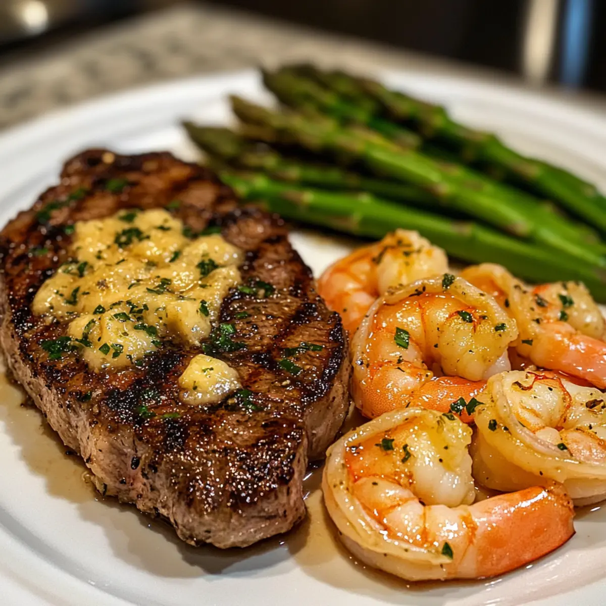 Mouthwatering Garlic Butter Shrimp and Steak