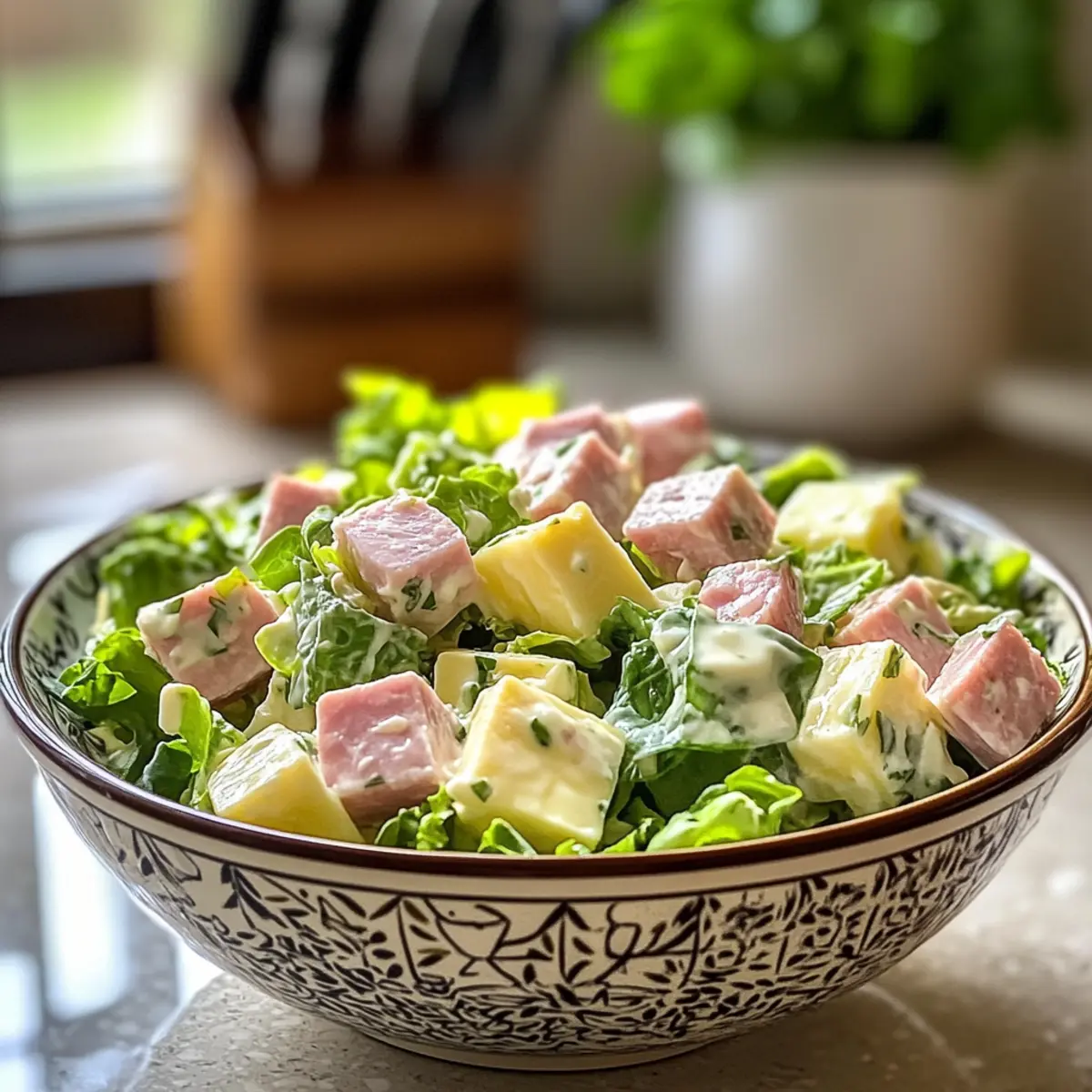 Classic Columbia 1905 Salad with Ham and Swiss