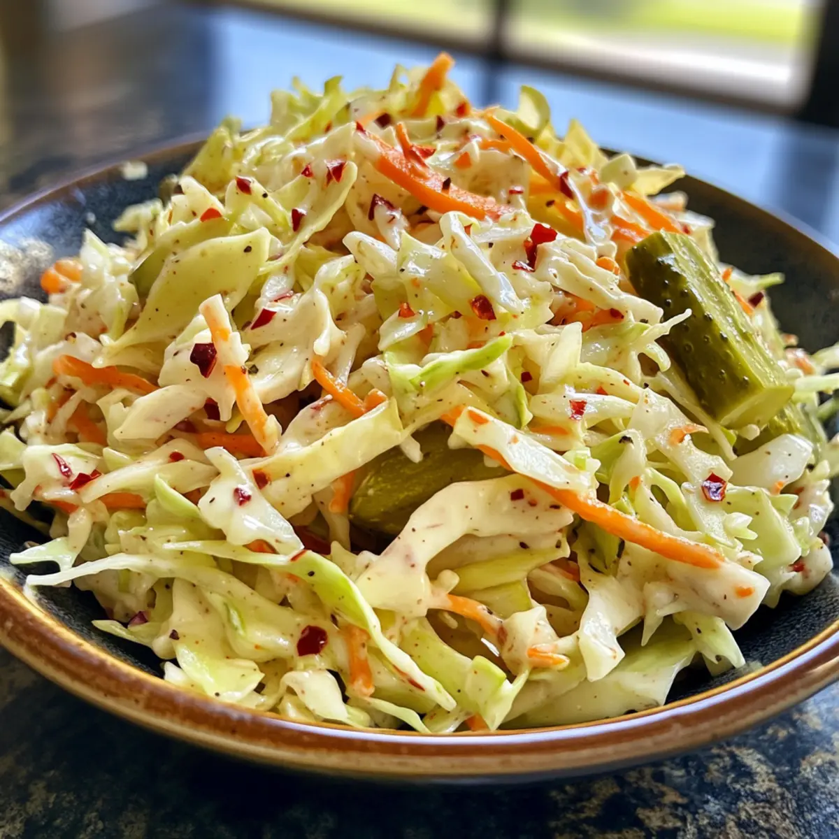 Sweet and Spicy Pickle Slaw