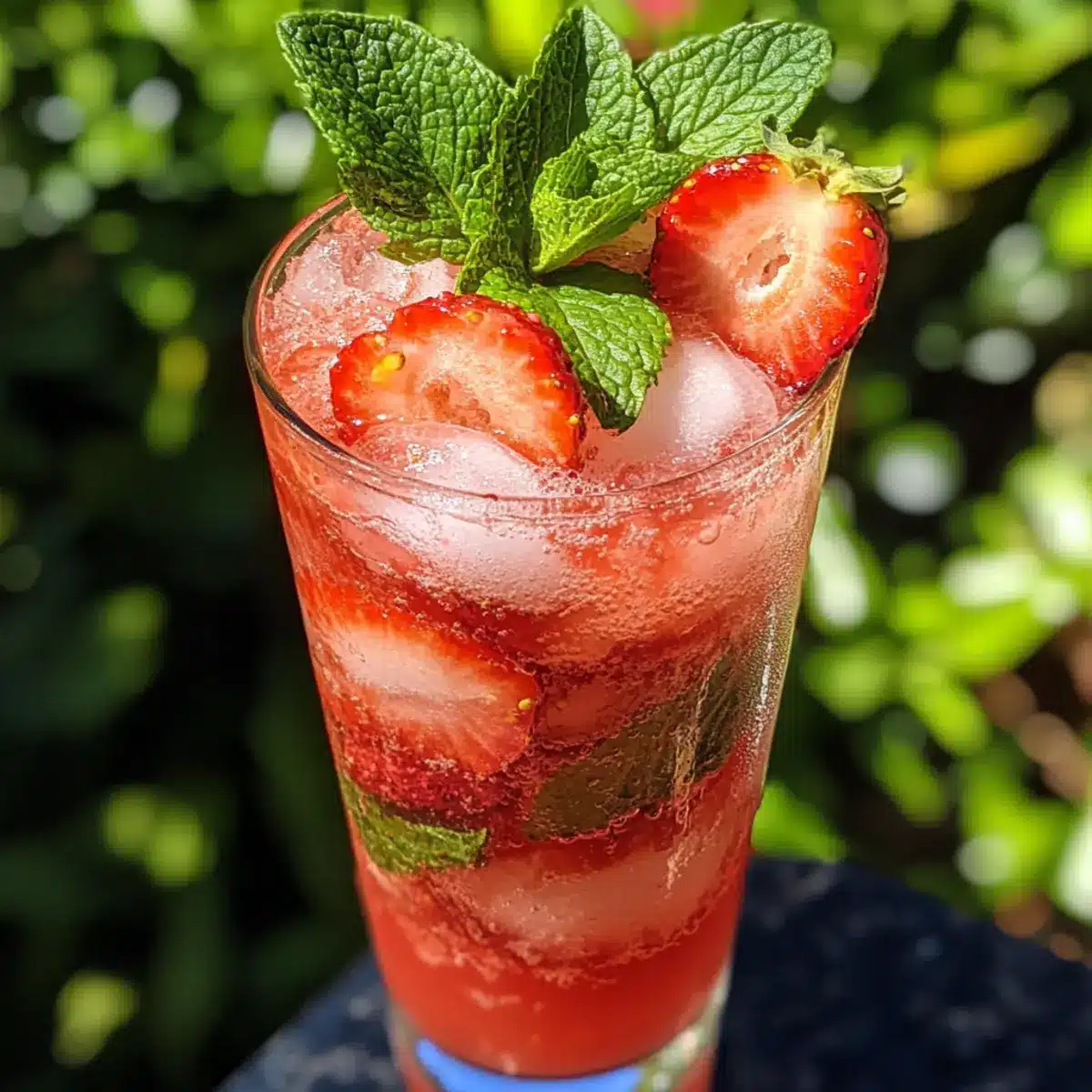 Strawberry Coconut Rum Punch