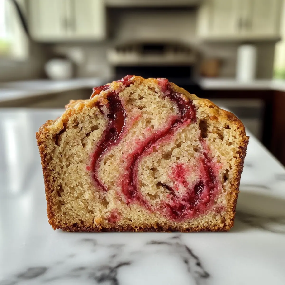 Strawberry Swirl Banana Bread