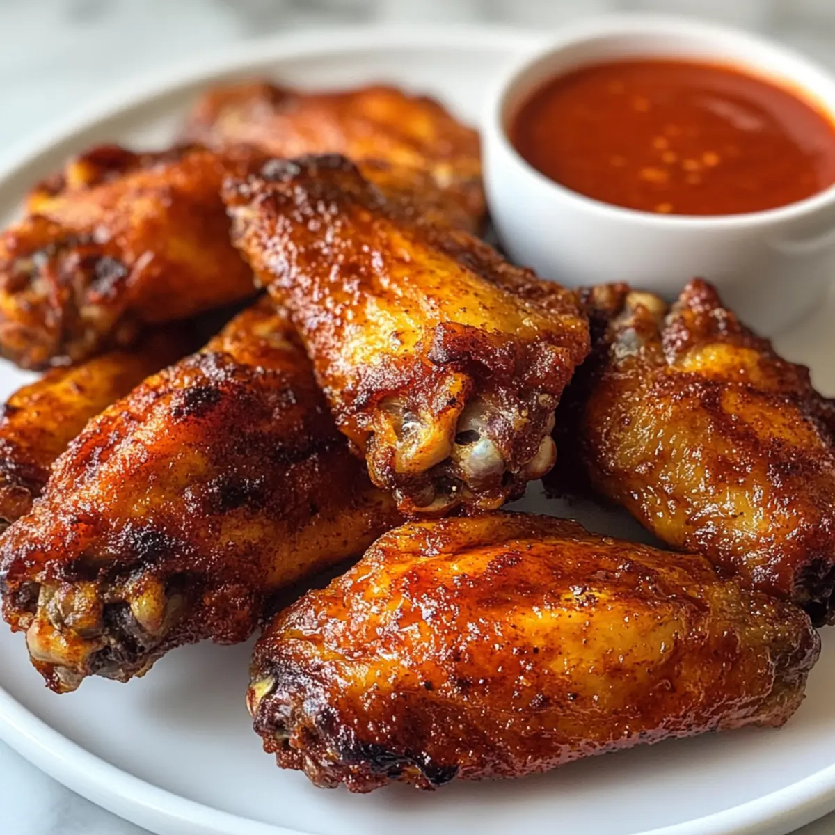 Crispy Spicy Oven Baked Chicken Wings