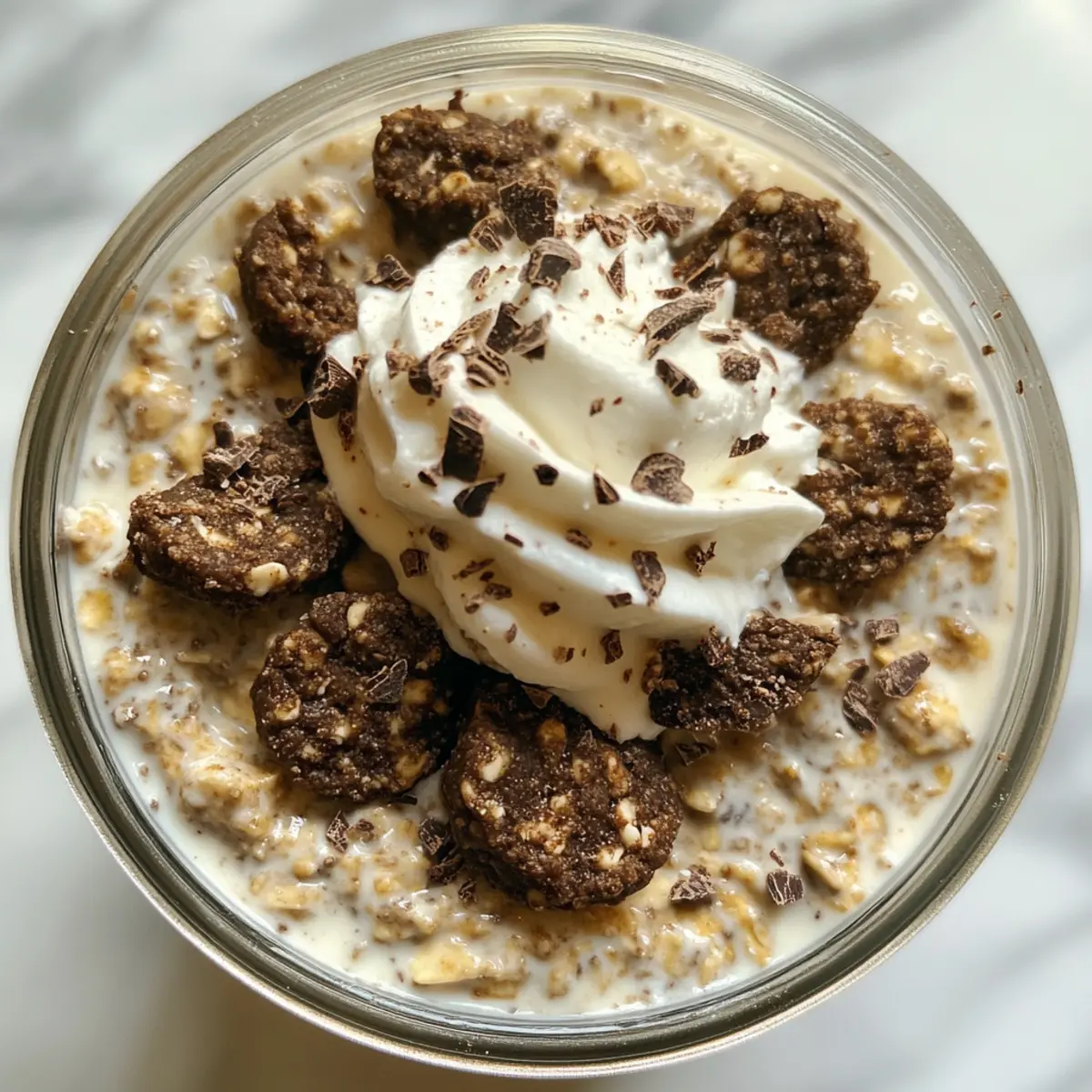 Cookies and cream overnight oats