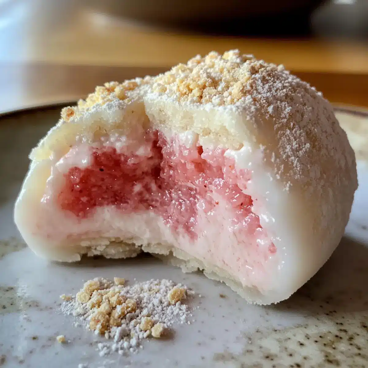 Strawberry Cheesecake Mochi