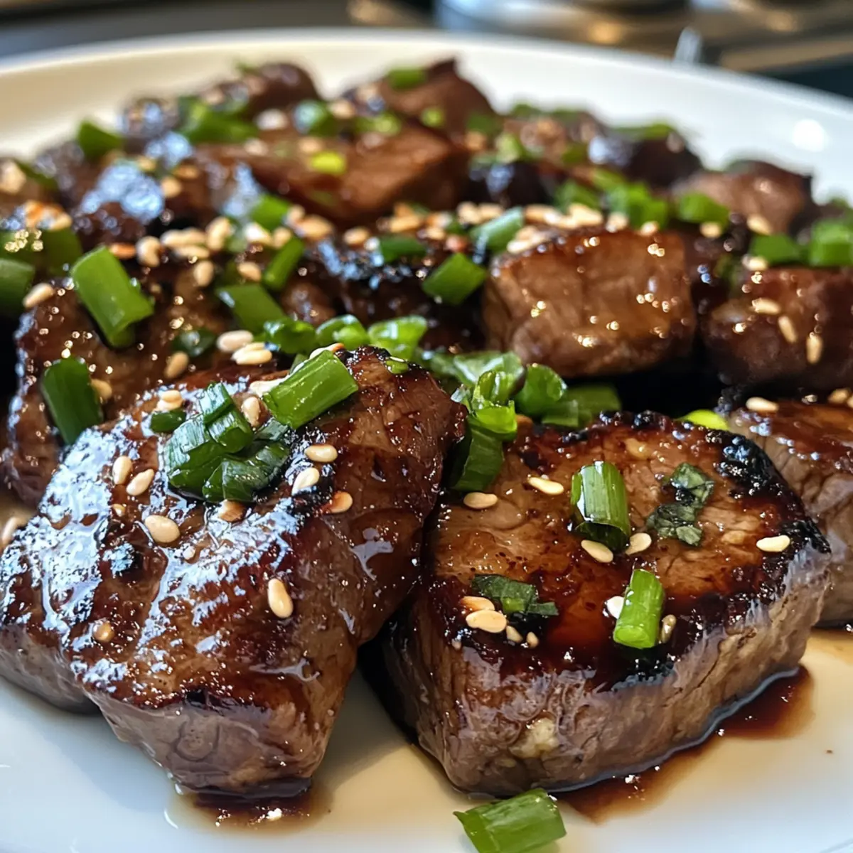 Honey Garlic Steak Bites