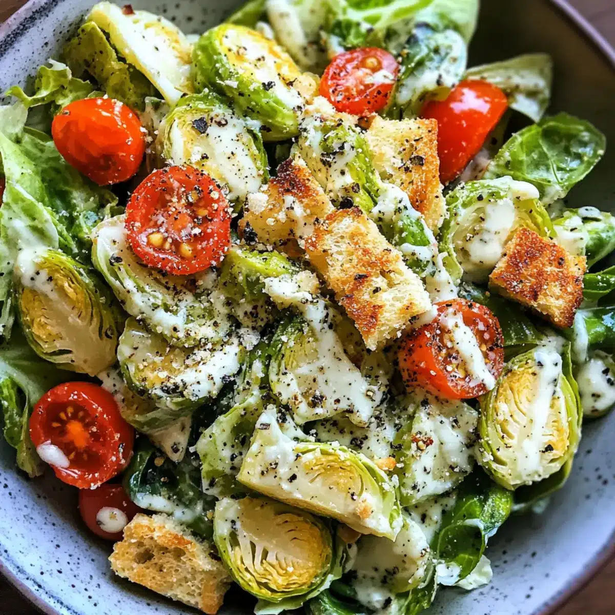 Brussels Sprouts Caesar Salad