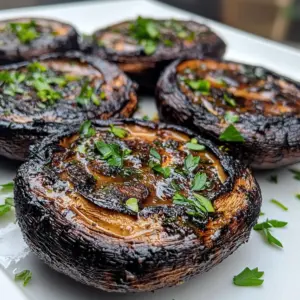Grilling Smoky Herb-Roasted Portobello Mushrooms