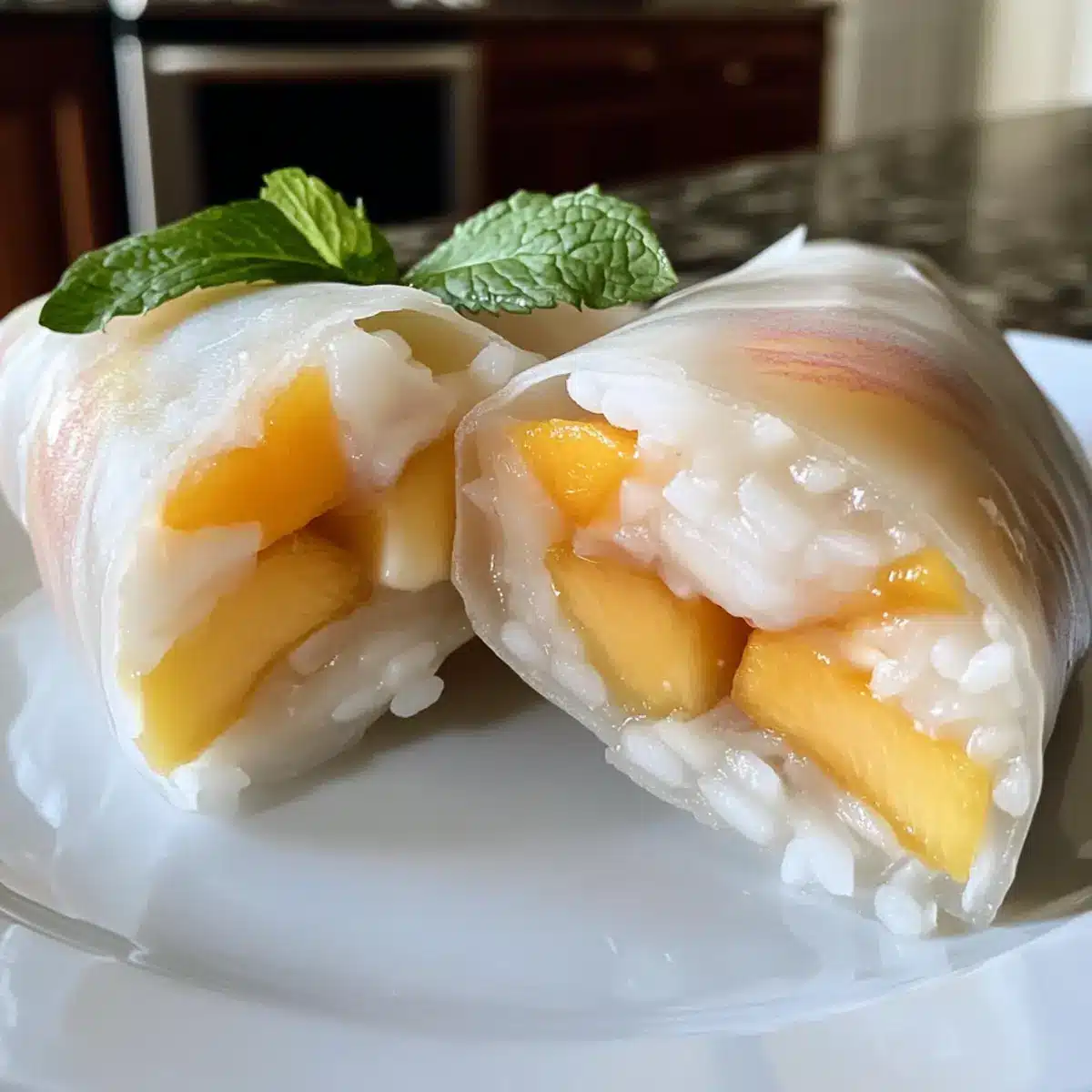 Soft Peach Cream Wraps