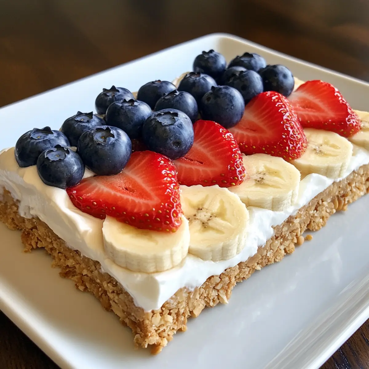 Healthy Fruit Flag Dessert