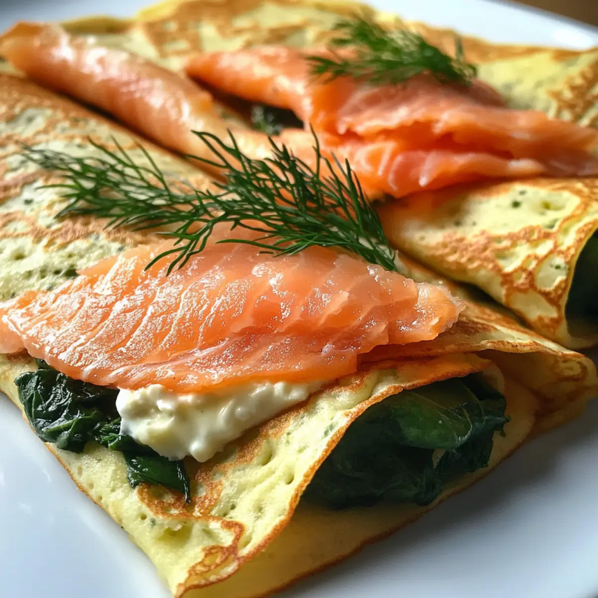 Crepes with Salmon and Dill