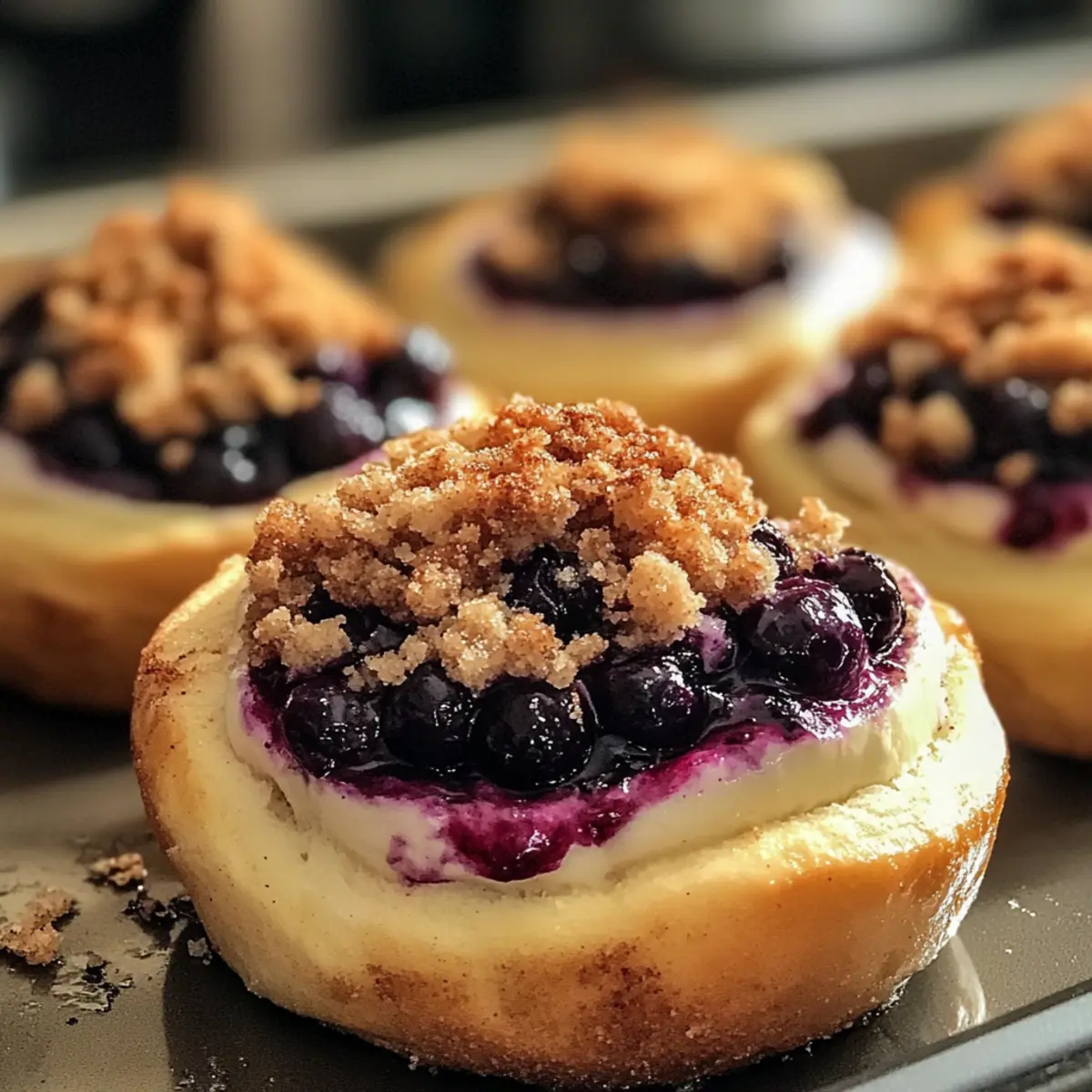Blueberry Cheesecake Buns