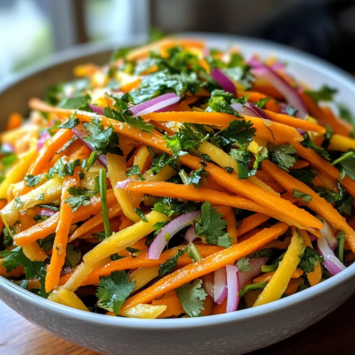 Sweet and Tangy Green Thai Mango Salad
