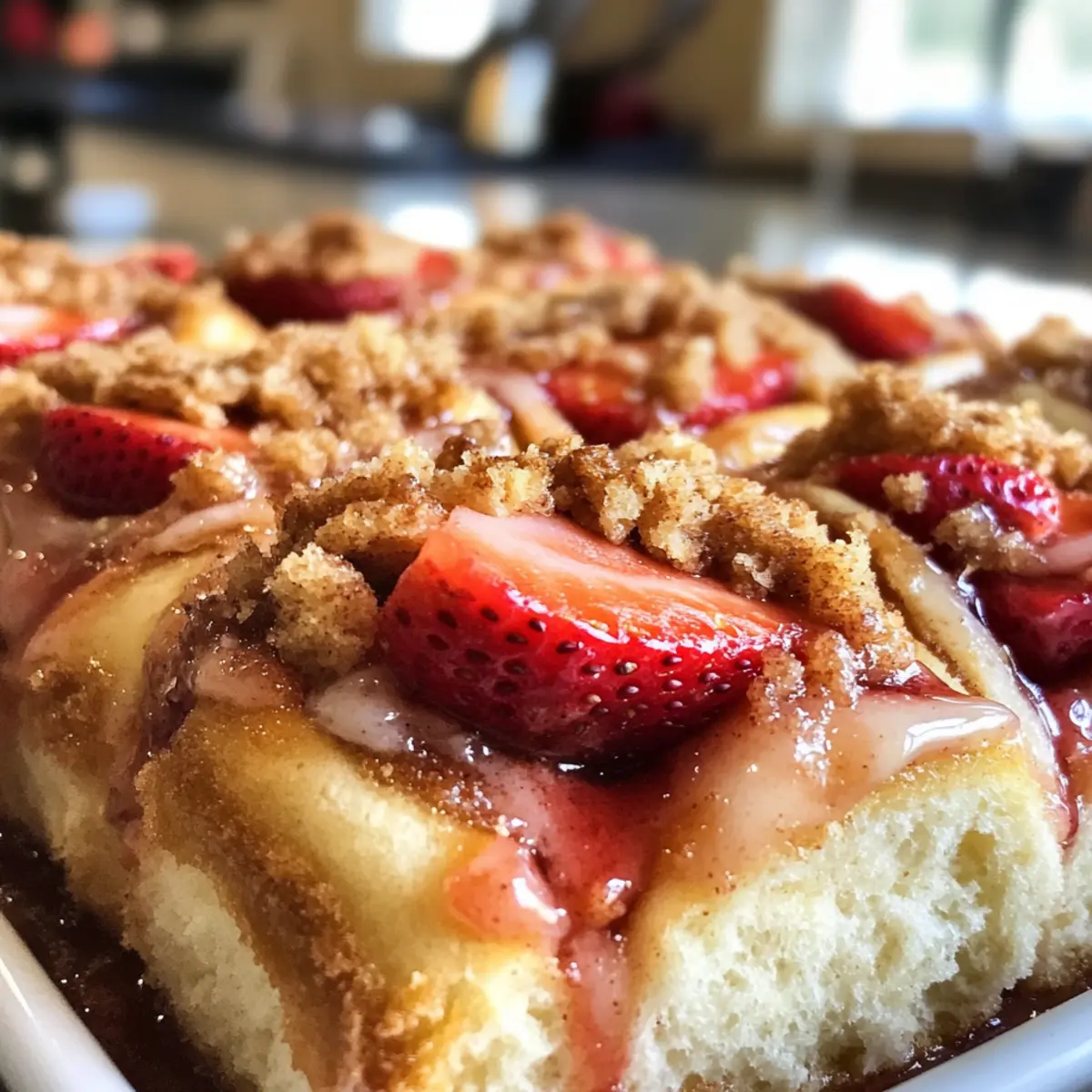 Strawberry Crunch Cinnamon Rolls