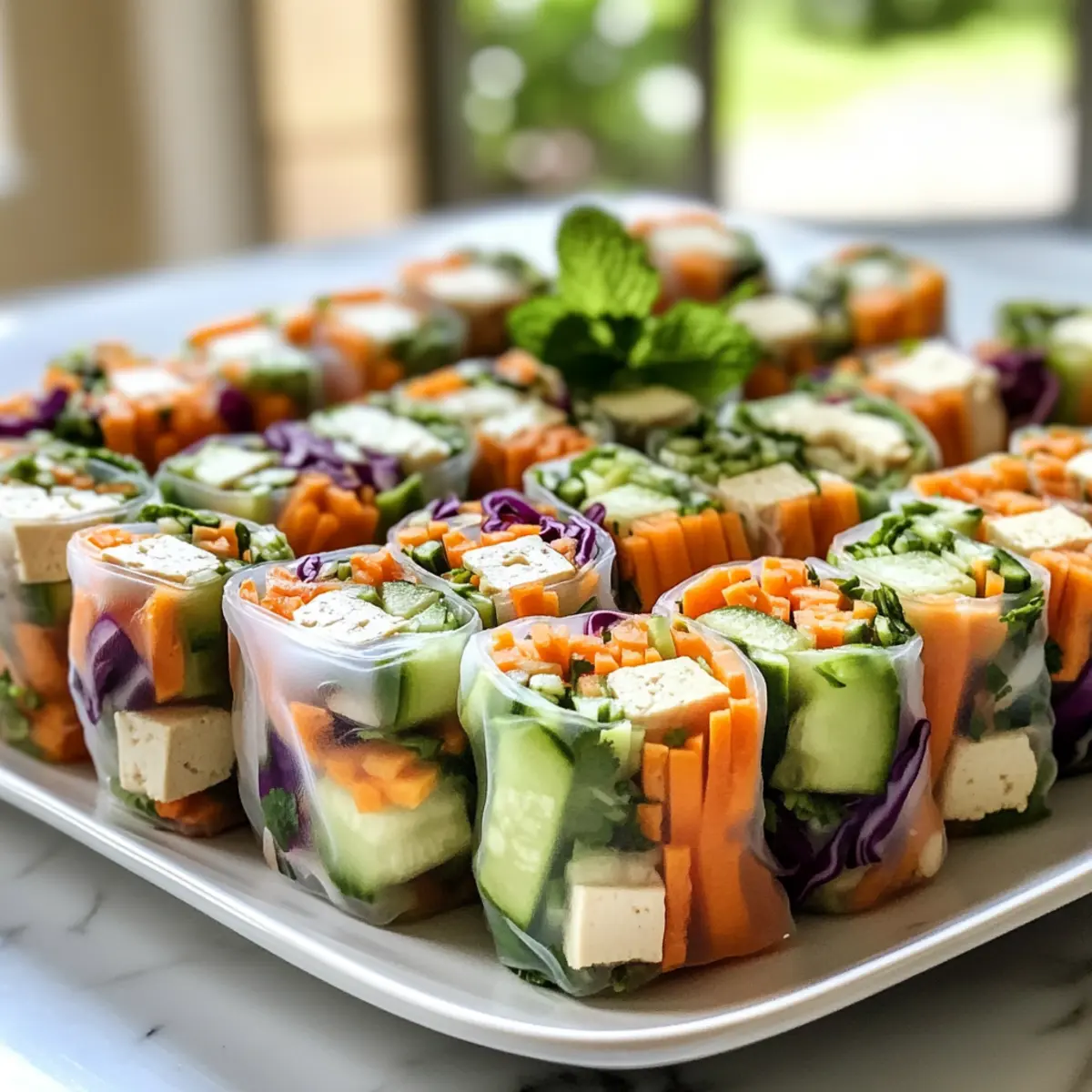 Peanut Rice Paper Rolls