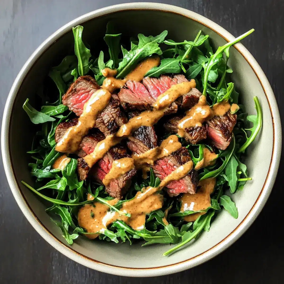 Meal Prep Steak and Arugula Salad