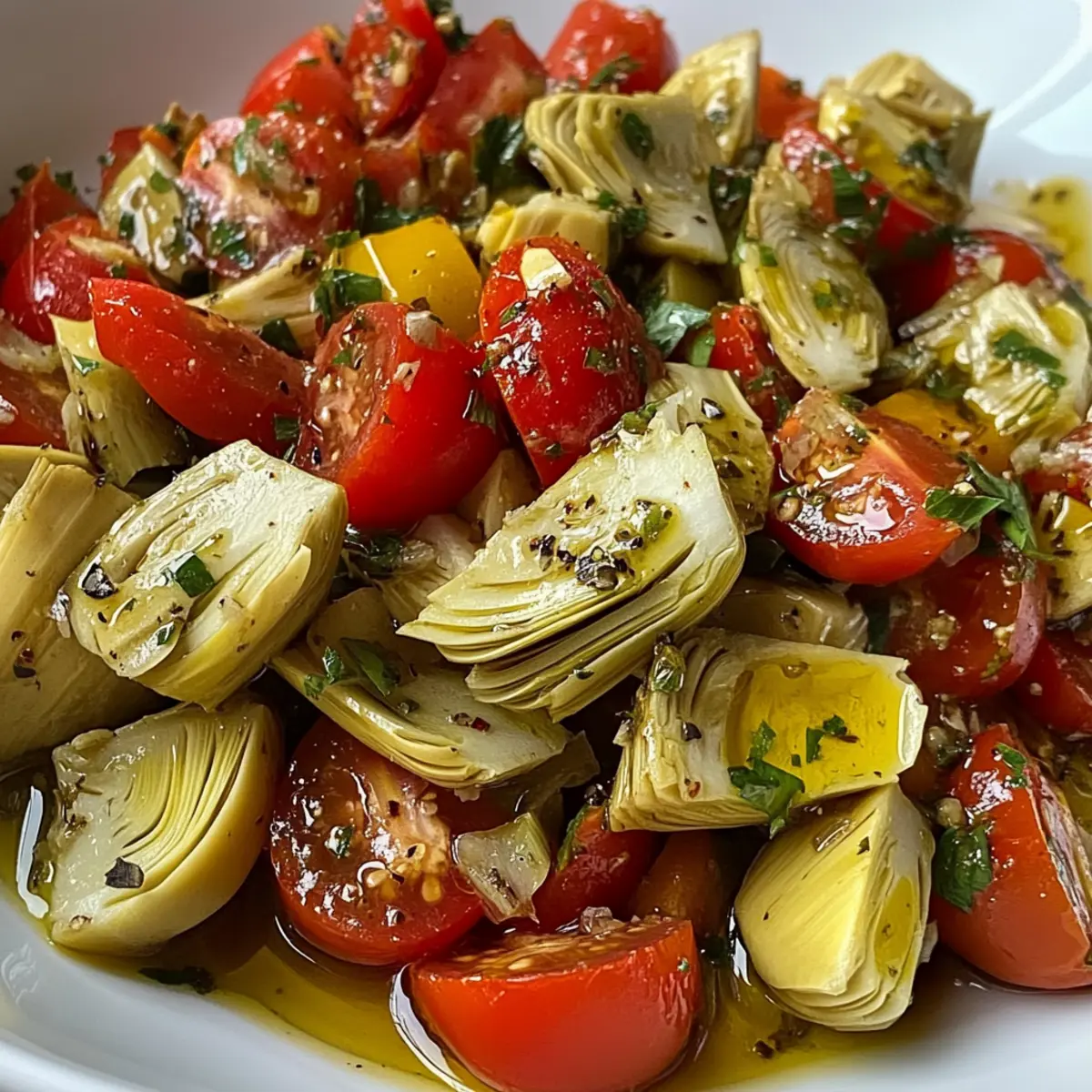 Tuscan Artichoke Tomato Salad