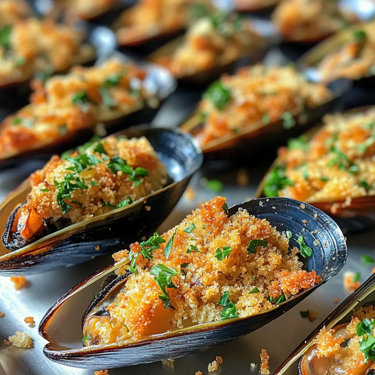 Corsican Stuffed Mussels