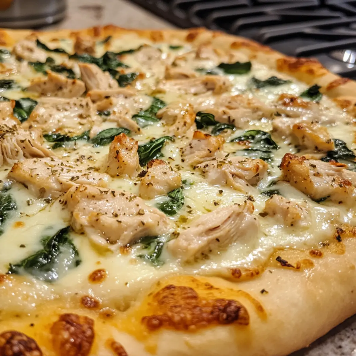 Chicken Alfredo Pizza
