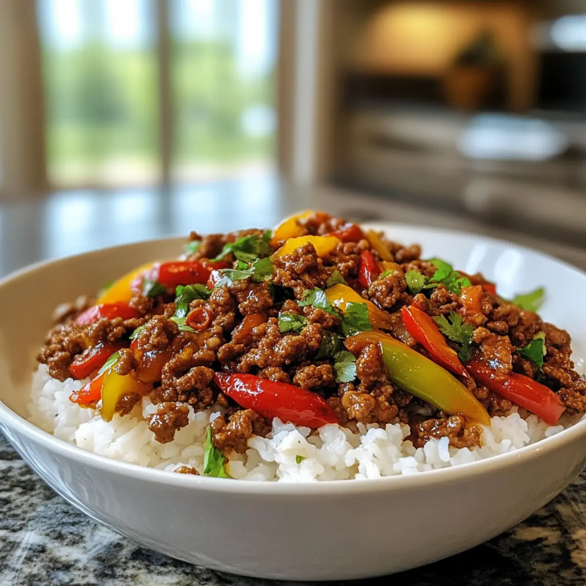 Spicy Ground Beef Stir Fry