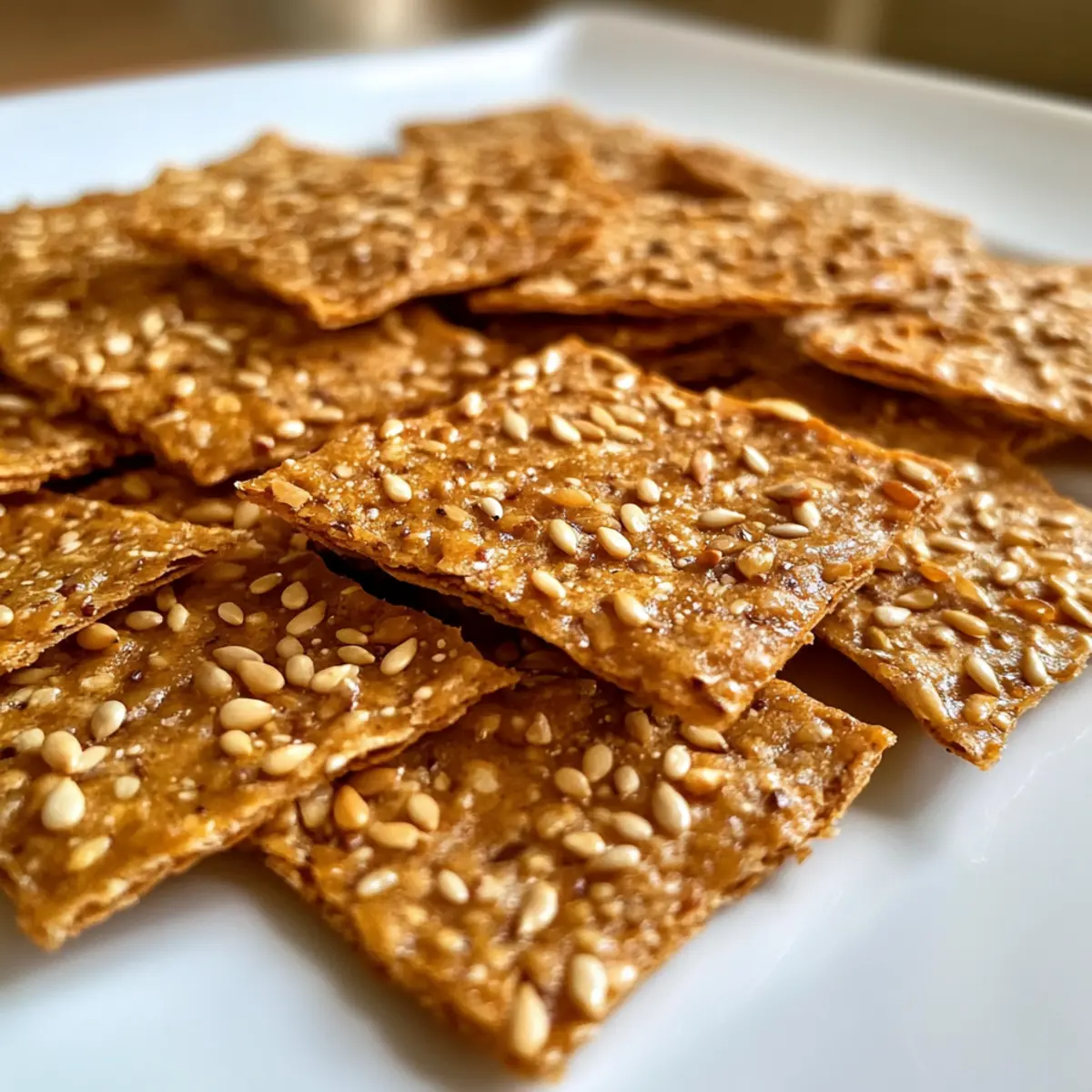 Gluten free seed crackers